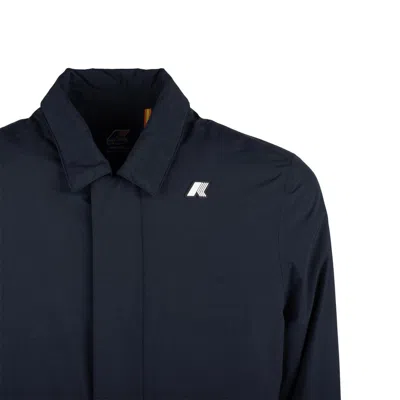 K-way Benny Warm Ottoman Jacket In Blue