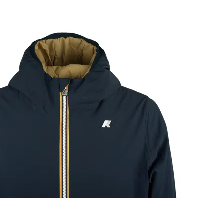 K-way Jacob St Warm Reversible Blue Depth-beige Seed In Blue