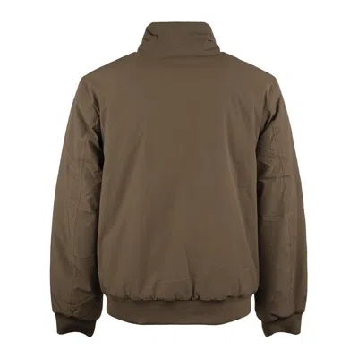 K-way Arsene St Warm Reversible Olive Green And Airforce Blue In Multi