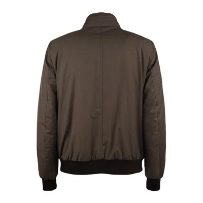 Moorer Janos-pum Brown Bomber Jacket In Brown