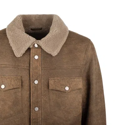 Sword 6.6.44 S.w.o.r.d 6.6.44 Brown Shearling Jacket In Brown
