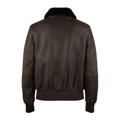 Sword 6.6.44 S.w.o.r.d 6.6.44 Brown Shearling Bomber Jacket In Brown