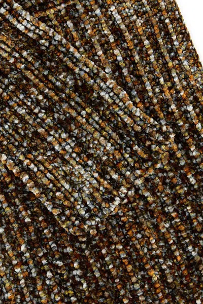 Dries Van Noten Multicolor Chenille Scarf In Multi