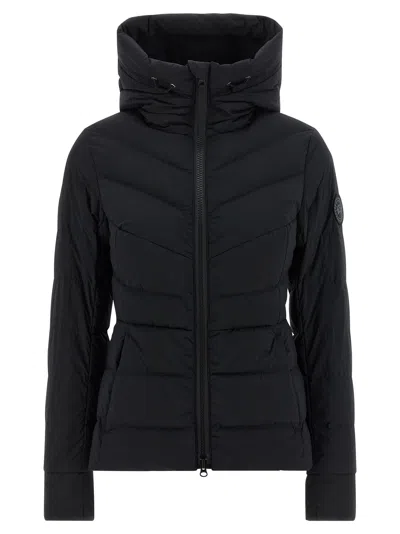 Canada Goose Black Clair Jacket Frontal Zip Closure In Black