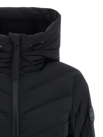 Canada Goose Black Clair Jacket Frontal Zip Closure In Black