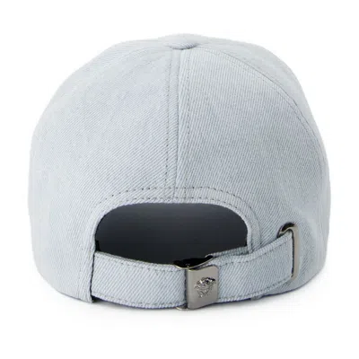 Versace Blue Baseball Denim Cap