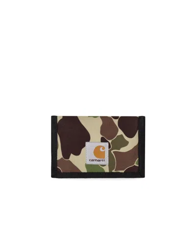 Carhartt Wip Alec Camo Green Wallet In Multi