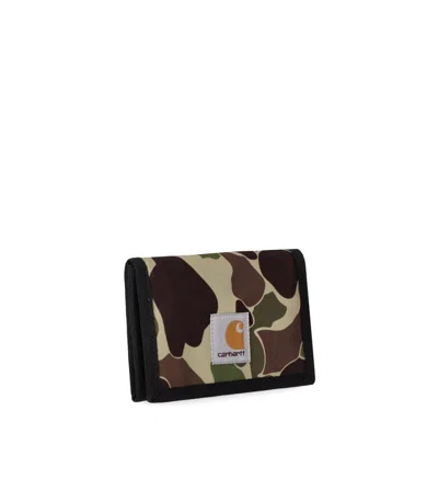 Carhartt Wip Alec Camo Green Wallet In Multi