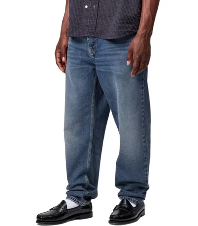 Carhartt Wip Newel Used Blue Jeans In Blue