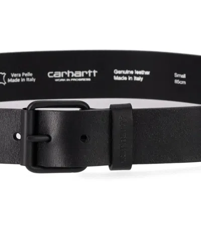 Carhartt Wip Script Black Belt In Black