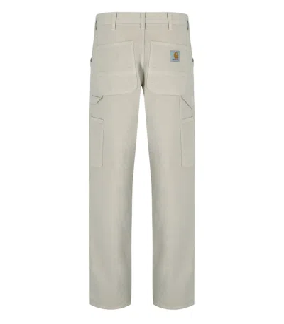 Carhartt Wip Single Knee Fleur De Sel Pants In White