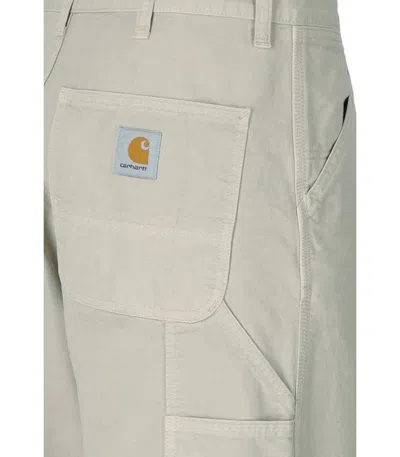 Carhartt Wip Single Knee Fleur De Sel Pants In White