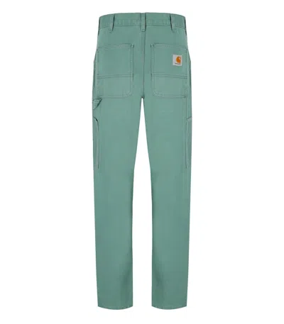 Carhartt Wip Single Knee Silver Pine Trouser In Green
