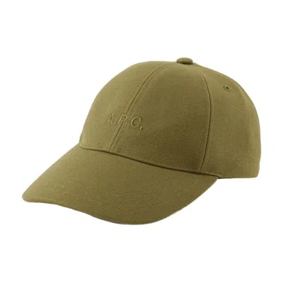 Apc Charlie Hat A.p.c. Cotton Khaki In Green