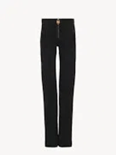Chloé Belt Loop Jeans In Black