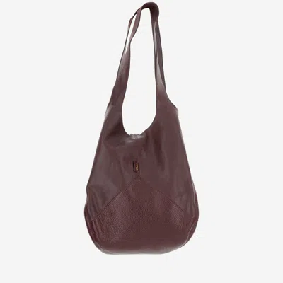 Chloé Chlo Hobo Balloon Bag In Burgundy