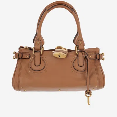 Chloé Chloe Camel Leather Paddington Shoulder Bag In Brown