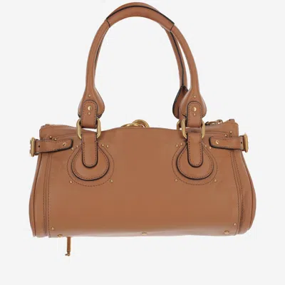 Chloé Chloe Camel Leather Paddington Shoulder Bag In Brown
