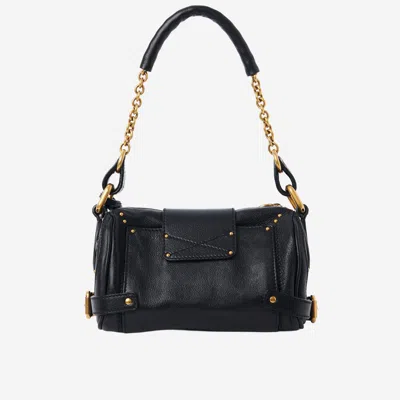 Chloé Black Leather Small Paddington Shoulder Bag