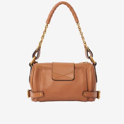 Chloé Chloe' Women Paddington Small Leather Shoulder Bag In Brown