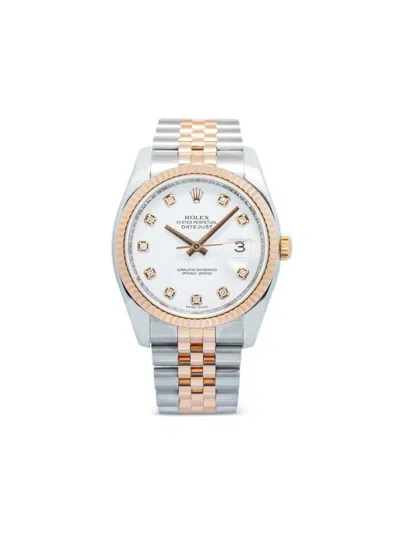 Pre-owned Rolex Datejust 36mm In Pink