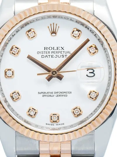 Pre-owned Rolex Datejust 36mm In Pink