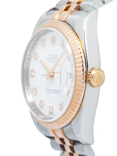 Pre-owned Rolex Datejust 36mm In Pink