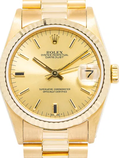 Pre-owned Rolex Datejust 31mm In Gold