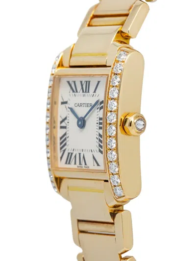 Pre-owned Cartier Tank Française 20mm In Yellow