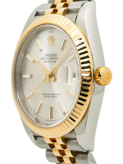 Pre-owned Rolex Datejust 41mm In White