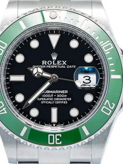 Pre-owned Rolex Submariner Date 41mm In Black