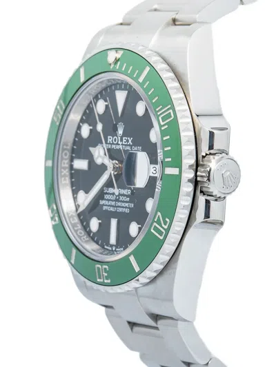 Pre-owned Rolex Submariner Date 41mm In Black