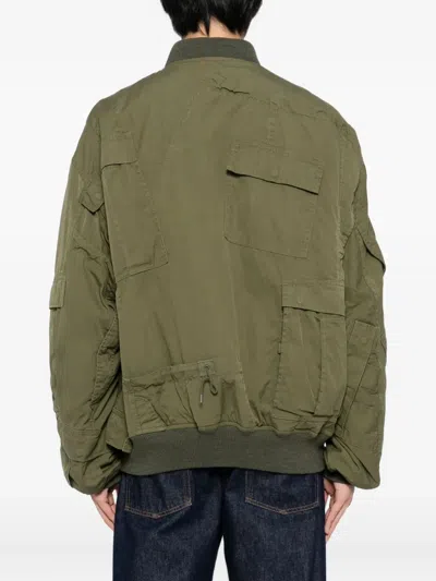 Junya Watanabe Multi-pocket Bomber Jacket In Green