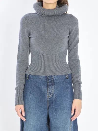 Alaïa Alaia Women Sculptural-hood Pullover In Gray