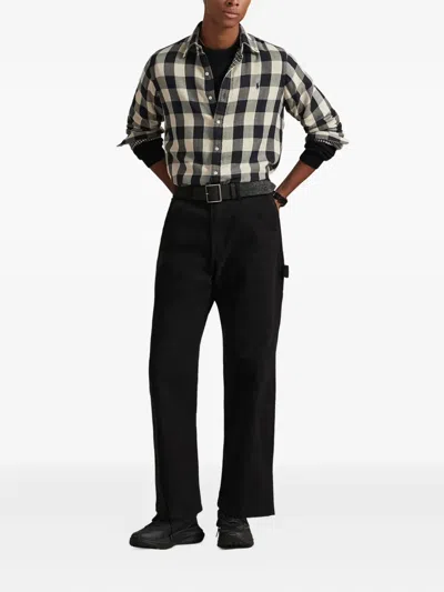 Polo Ralph Lauren Men's Long Sleeves Classic Fit Shirt In Black