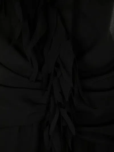 Blumarine Bobby 23 Epsom Metallic Gold Buckle Shoulder Bag In Black