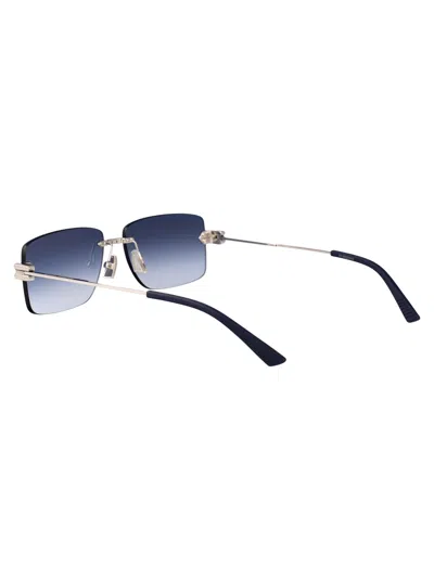 Bottega Veneta Bv1126s005-silver-silver-blue In Blue