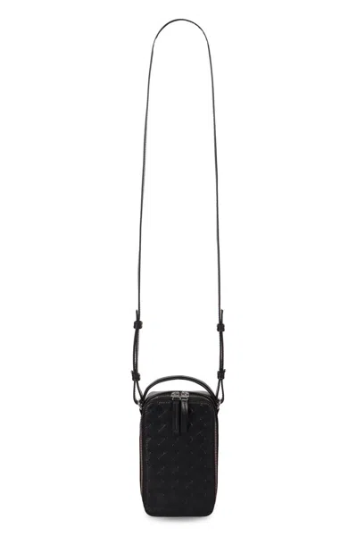 Bottega Veneta Getaway Leather Smartphone Case In Black