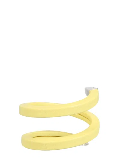 Bottega Veneta Women Spiral Bracelet In Yellow
