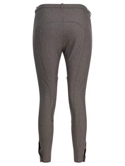Burberry "jodhpur" Pants In Gray