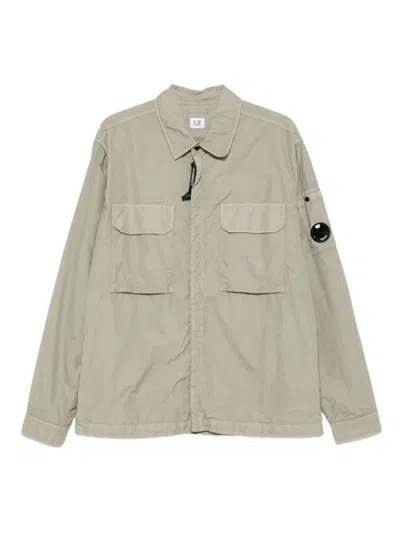 C.p. Company Pocket-detail Lens Jacket In Brown