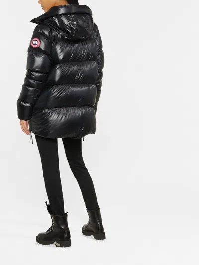 Canada Goose Women Cypress Midi Puffer Jacket In Black
