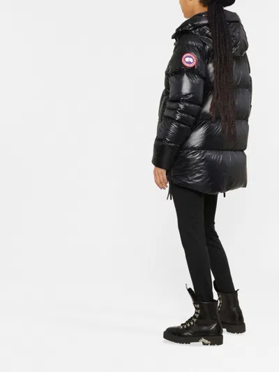Canada Goose Women Cypress Midi Puffer Jacket In Black