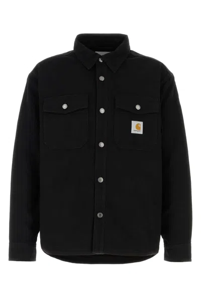 Carhartt Wip Selby Shirt Jac Cotton Canvas In Black