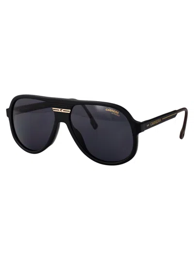 Carrera Black Acetate Sunglasses In Black