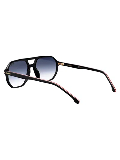 Carrera Black Gold Acetate Sunglasses In Blue