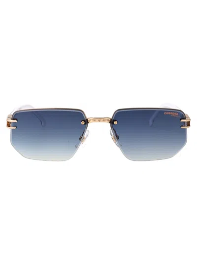 Carrera Black White Metal Sunglasses In Blue