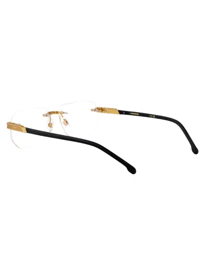 Carrera Gold Blue Metal Glasses In Gold
