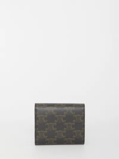Celine Triomphe Small Wallet In Multi