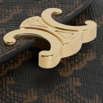 Celine Triomphe Small Wallet In Multi